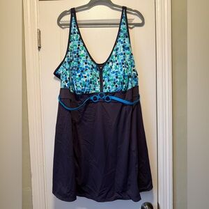 Blue Mosaic Women's One Piece Swimsuit